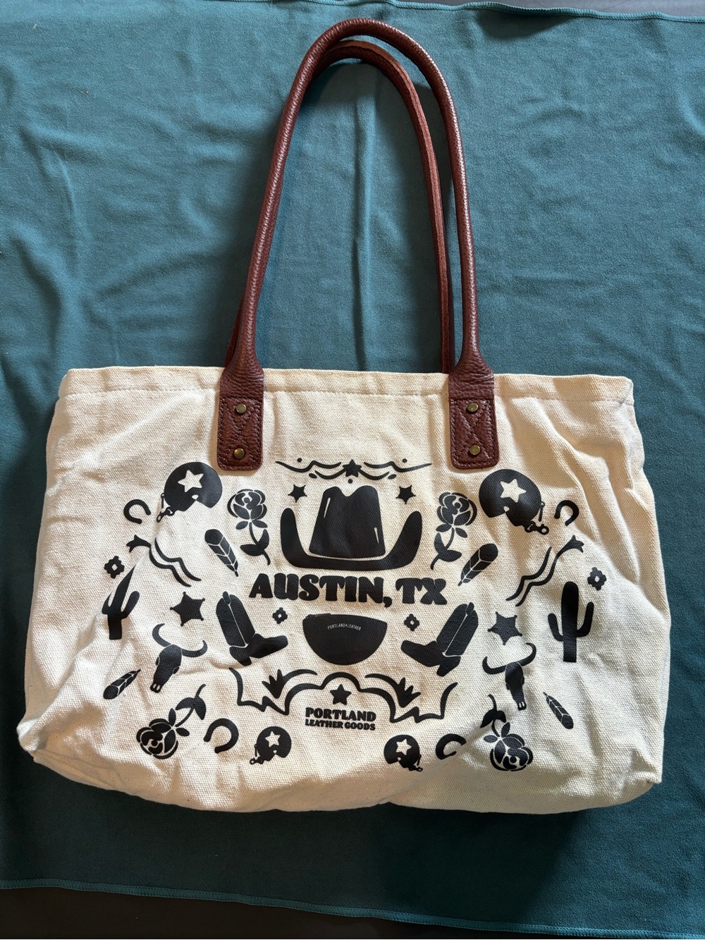 Portland leather Austin TX snapshot Canvas Tote Bag